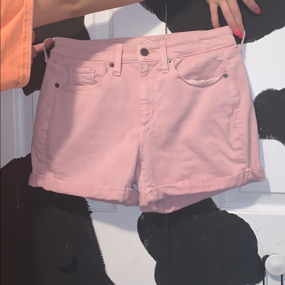 Pink Jean Shorts